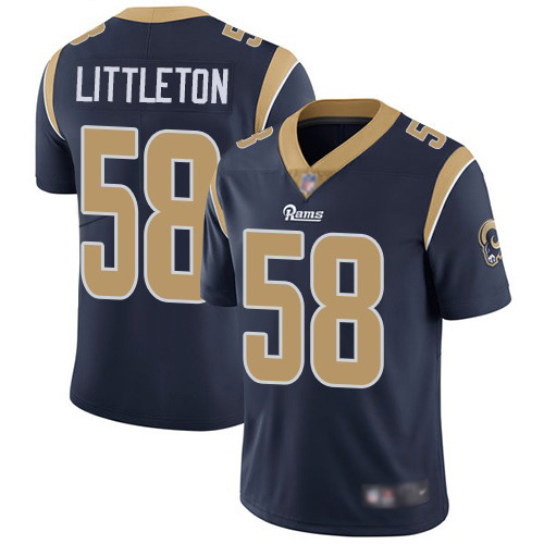 Los Angeles Rams Limited Navy Blue Men Cory Littleton Home Jersey NFL Football #58 Vapor Untouchable